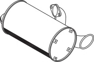 Средний / конечный глушитель ОГ DINEX 67307