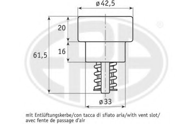 Термостат, охлаждающая жидкость ERA 350283
