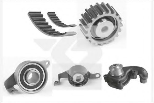 Водяной насос + комплект зубчатого ремня HUTCHINSON KH 64WP70