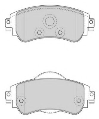 Комплект тормозных колодок, дисковый тормоз NECTO FD7501A
