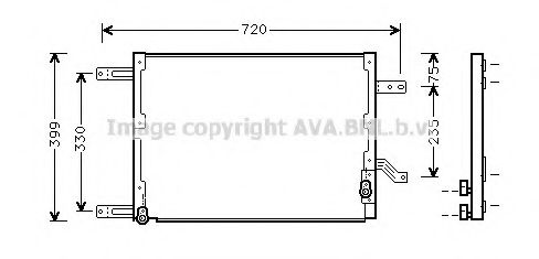 Конденсатор, кондиционер AVA QUALITY COOLING AL5080