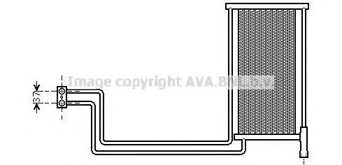 Масляный радиатор, автоматическая коробка передач AVA QUALITY COOLING BW3368