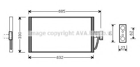 Конденсатор, кондиционер AVA QUALITY COOLING BW5254