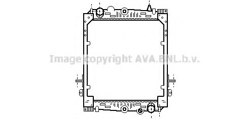 Радиатор, охлаждение двигателя AVA QUALITY COOLING DF2024