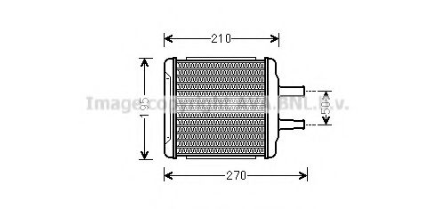 Теплообменник, отопление салона AVA QUALITY COOLING DWA6088