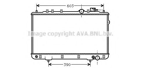 Радиатор, охлаждение двигателя AVA QUALITY COOLING HY2022