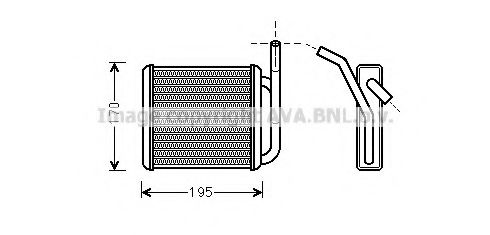 Теплообменник, отопление салона AVA QUALITY COOLING HY6212