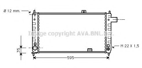 Радиатор, охлаждение двигателя AVA QUALITY COOLING OL2048