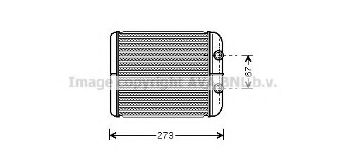 Теплообменник, отопление салона AVA QUALITY COOLING RT6343