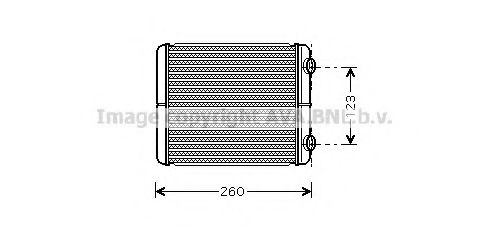 Теплообменник, отопление салона AVA QUALITY COOLING RT6344