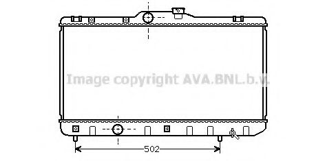 Радиатор, охлаждение двигателя AVA QUALITY COOLING TO2188