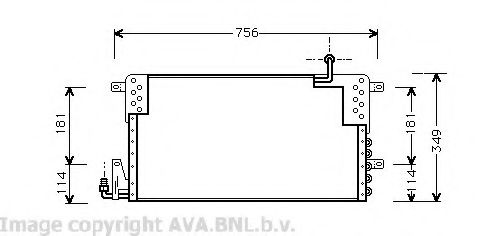 Конденсатор, кондиционер AVA QUALITY COOLING VW5161
