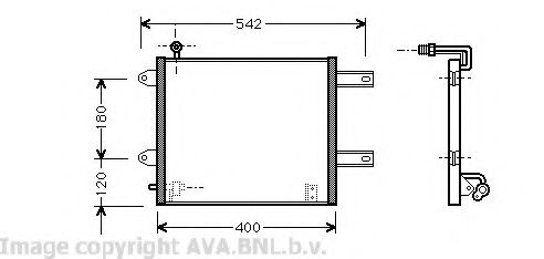 Конденсатор, кондиционер AVA QUALITY COOLING VW5177