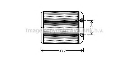 Теплообменник, отопление салона AVA QUALITY COOLING VW6301