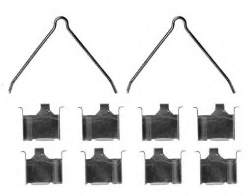 Комплектующие, колодки дискового тормоза MGA A172