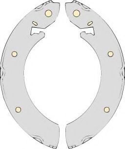 Комплект тормозных колодок MGA M543