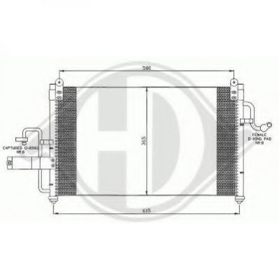 Конденсатор, кондиционер DIEDERICHS 8691065