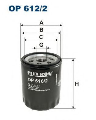 Масляный фильтр FILTRON OP616/2