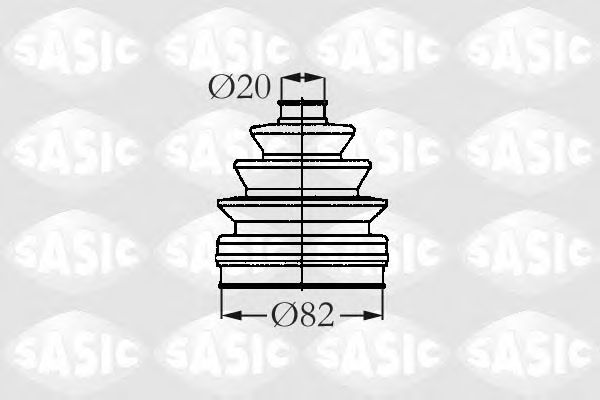 Комплект пылника, приводной вал SASIC 2003417