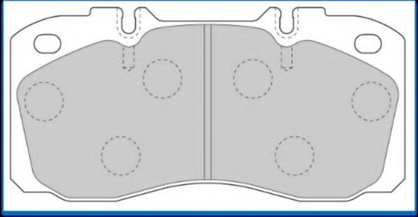 Комплект тормозных колодок, дисковый тормоз ABEX G6727
