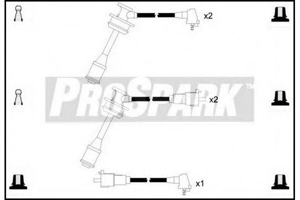 Комплект проводов зажигания STANDARD OES1165