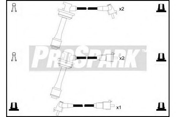 Комплект проводов зажигания STANDARD OES398