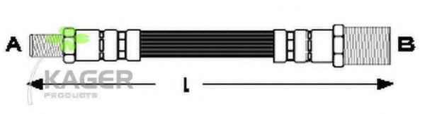 Тормозной шланг KAGER 380267