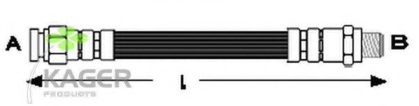 Тормозной шланг KAGER 38-0726