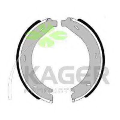 Комплект тормозных колодок, стояночная тормозная система KAGER 34-0475