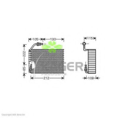Испаритель, кондиционер KAGER 94-5694