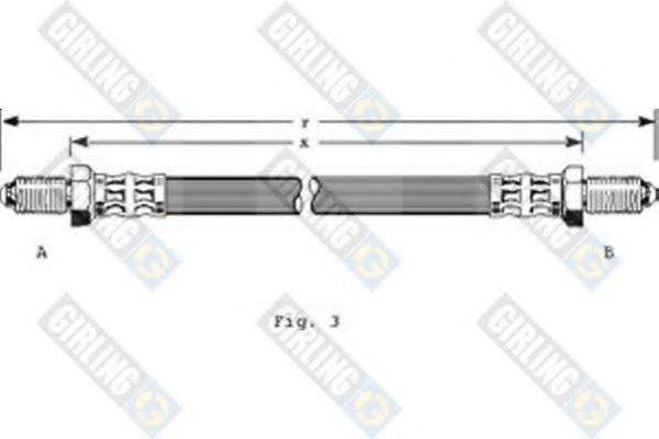 Тормозной шланг GIRLING 9001313