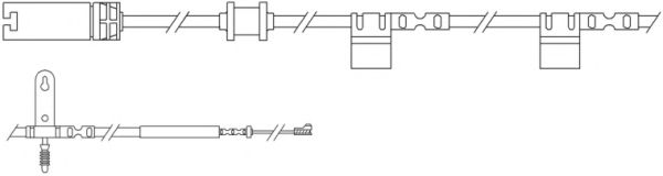 Сигнализатор, износ тормозных колодок KAWE WS0299A