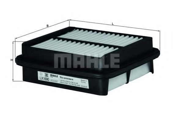 Воздушный фильтр MAHLE ORIGINAL LX 1690