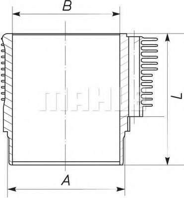 Гильза цилиндра MAHLE ORIGINAL 503 WR 20