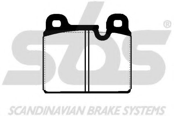 Комплект тормозных колодок, дисковый тормоз sbs 1501225601