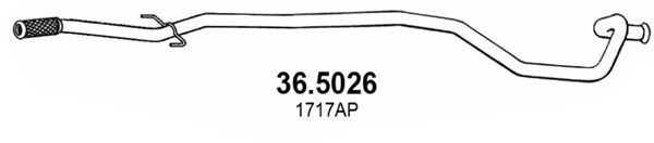 Труба выхлопного газа ASSO 36.5026