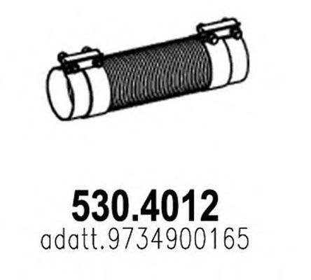Гофрированная труба, выхлопная система ASSO 530.4012