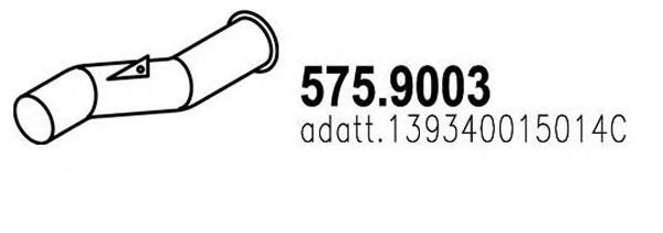 Труба выхлопного газа ASSO 575.9003