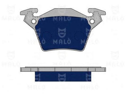 Комплект тормозных колодок, дисковый тормоз MALÒ 1050054