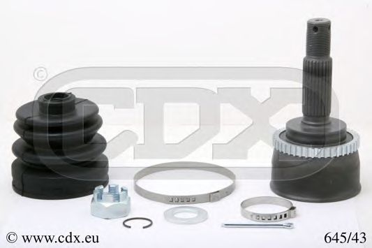 Шарнирный комплект, приводной вал CDX 645/43