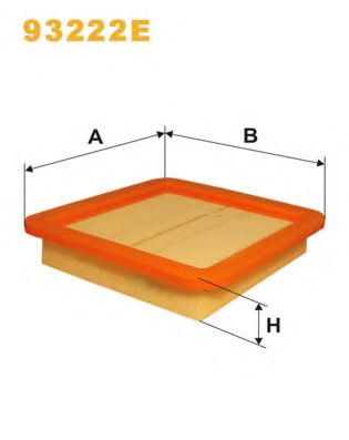 Фильтр, воздух во внутренном пространстве WIX FILTERS 93222E