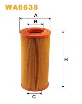 Воздушный фильтр WIX FILTERS WA6636