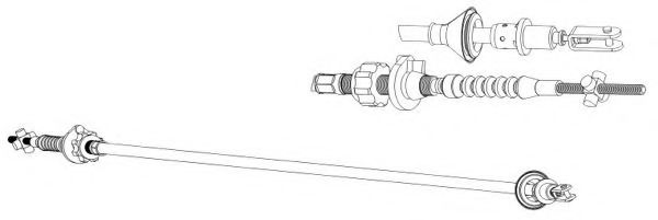 Трос, управление сцеплением CEF CT01163