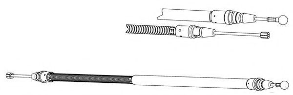 Трос, стояночная тормозная система CEF PU02233