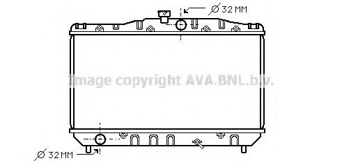 Радиатор, охлаждение двигателя GERI 29157