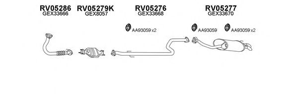 Система выпуска ОГ VENEPORTE 050052