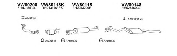 Система выпуска ОГ VENEPORTE 800223