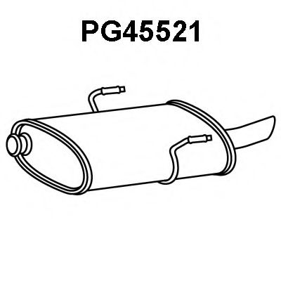Глушитель выхлопных газов конечный VENEPORTE PG45521