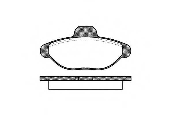 Комплект тормозных колодок, дисковый тормоз WOKING P5143.00