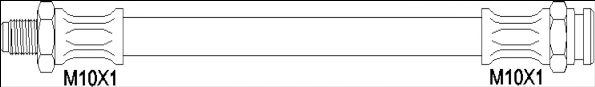 Тормозной шланг WOKING G1901.26